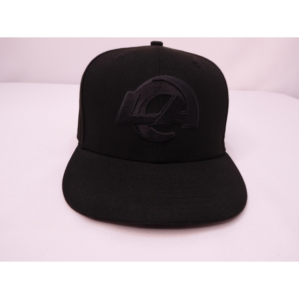 New Era 9FIFTY Los Angeles Rams Snapback Hat Blackout NFL Logo Cap
